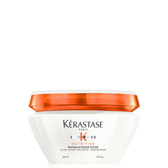 Pot Kerastase Nutritive Masquintense Riche, nourrissant et hydratant les cheveux très secs.