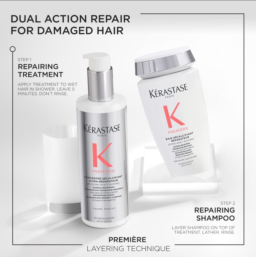 Kerastase Premiere douceur des cheveux après le lavage.
