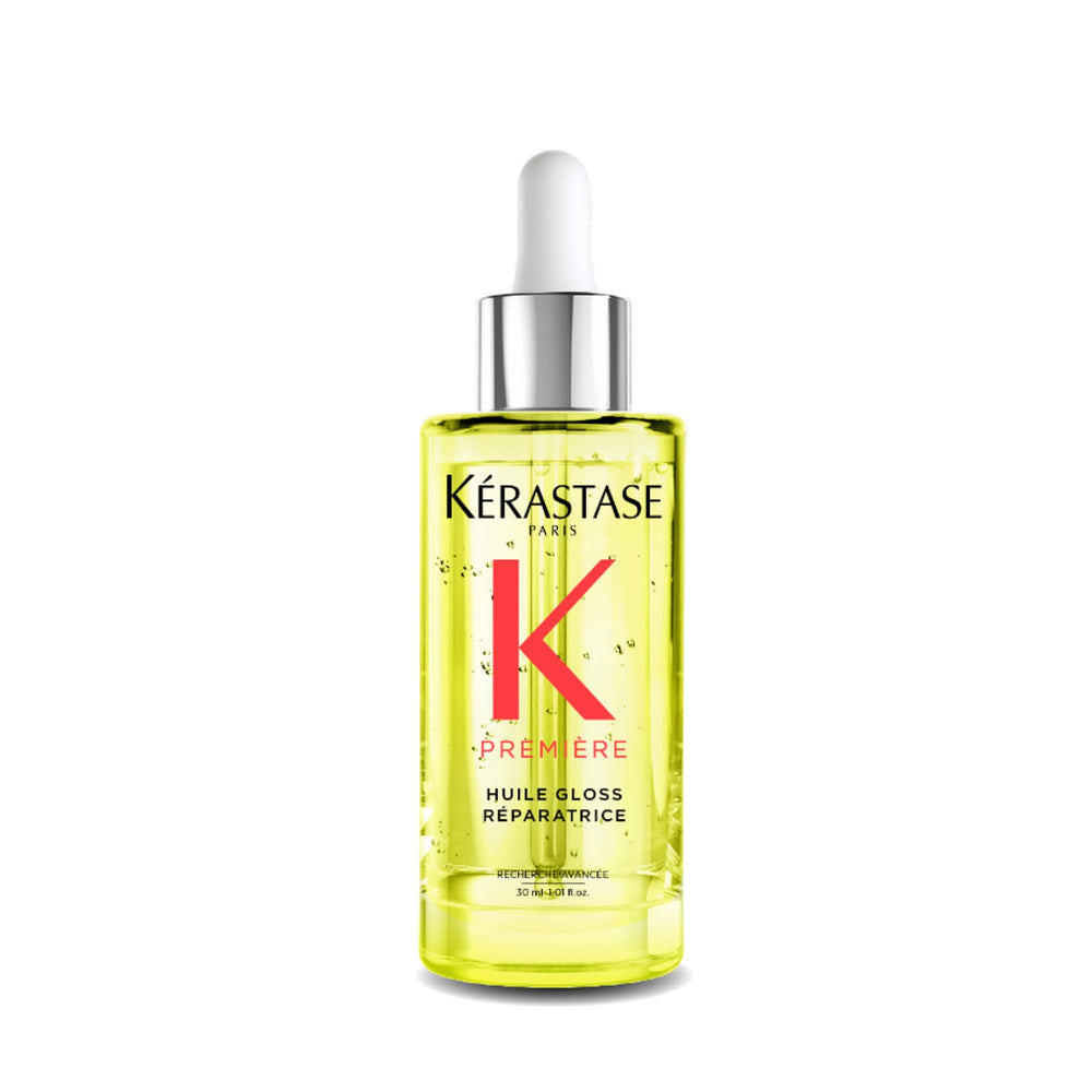 KÉRASTASE Première Huile Gloss Réparatrice, flacon 30 ml prêt à l’emploi.