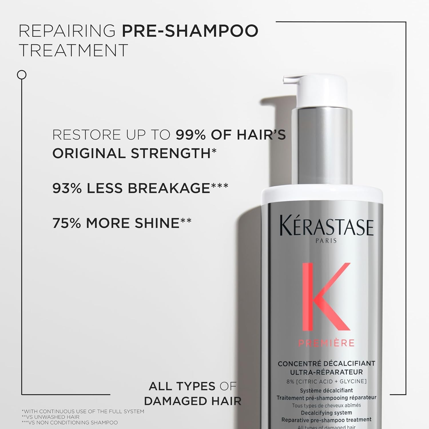 Kerastase Premiere hydratation intense pour cheveux plus forts.
