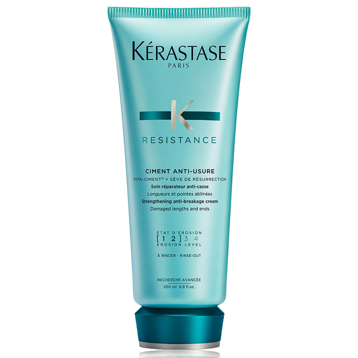 Kérastase Resistance Ciment Anti-Usure — flacon prêt à nourrir les longueurs fragiles