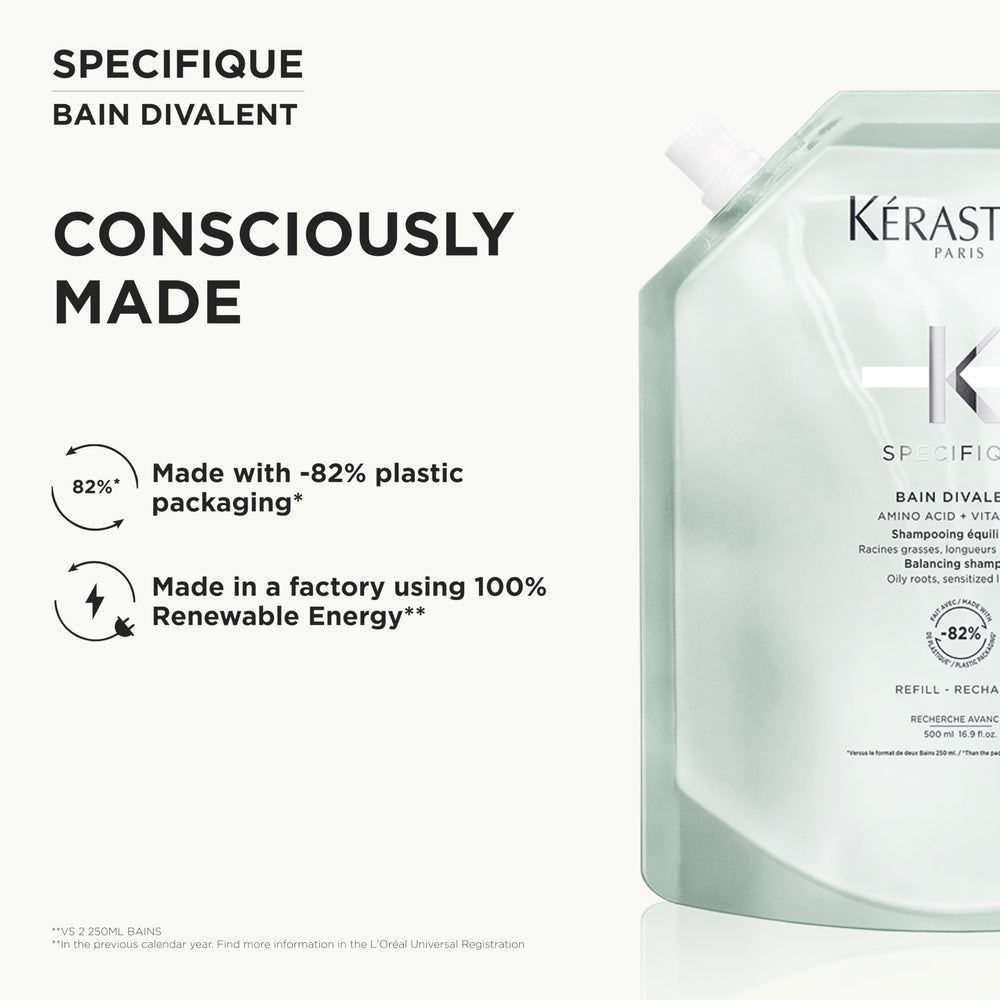 Kerastase Specifique Emballage Recharge: réduction des déchets et utilisation pratique.