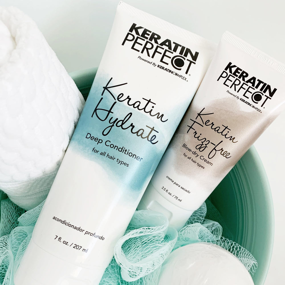 Keratin Perfect KP Frizz-free, finition rapide: sèche-cheveux et lissage simplifiés.