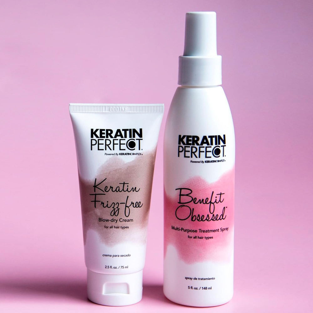 Keratin Perfect KP Frizz-free, kératine et romarin: sans sulfates et SLES.