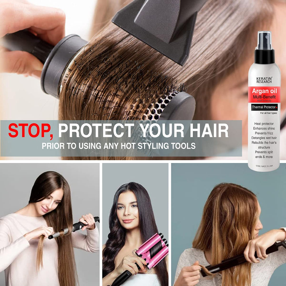 KERATIN RESEARCH Démêlage facilité après lavage avant le brushing.