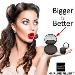 KERATIN RESEARCH Remplisseur ligne capillaire – applicateur champignon pour une application rapide.