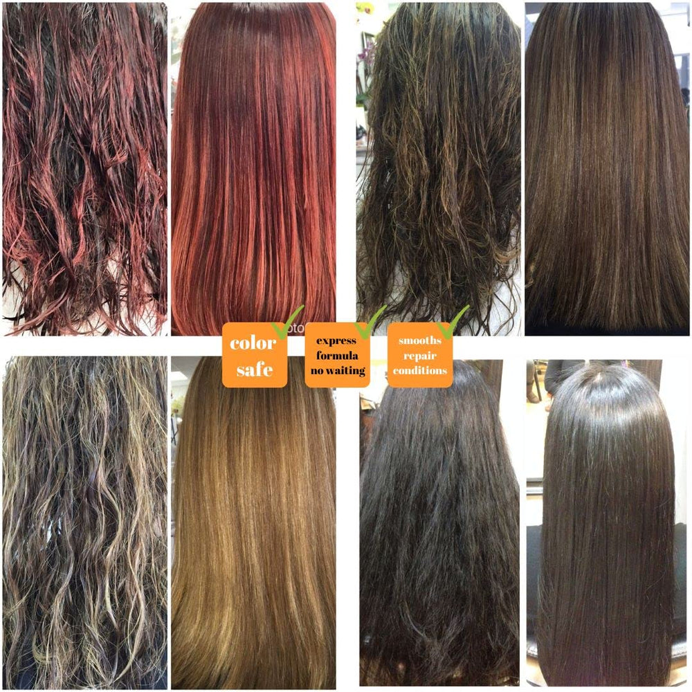 Cheveux après traitement: brillance et douceur avec Kerazon Professional