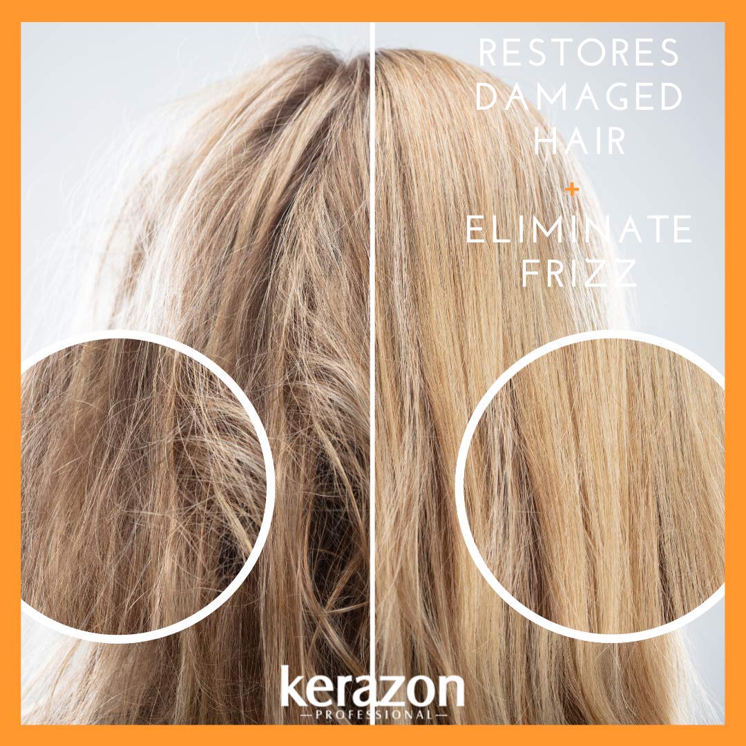 Kerazon Professionnel Masque Anti-Frisottis Buriti demelage facile apres application
