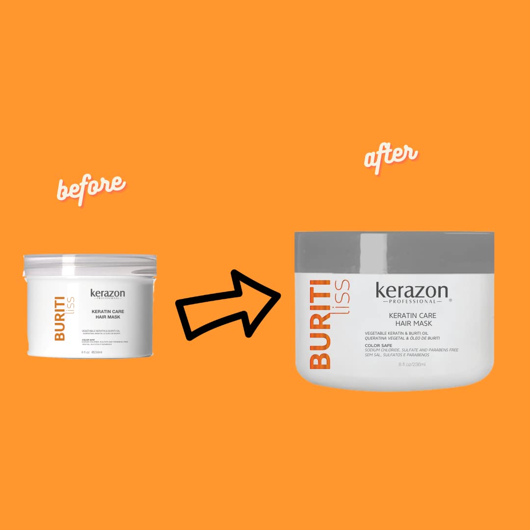 Kerazon Professionnel Masque Anti-Frisottis Buriti emballage : experience spa a domicile