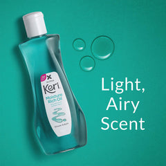 Eau de bain lumineuse grâce à l’huile Keri Delicate pendant le moment spa.