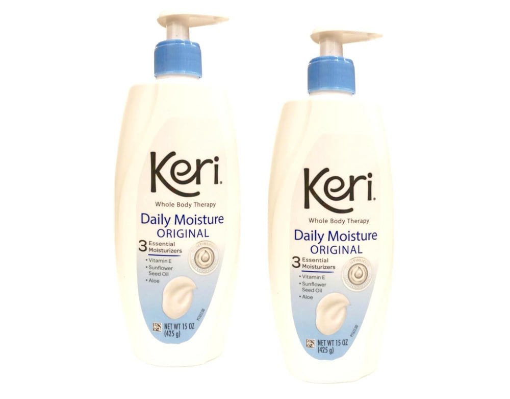 Keri Original Soin Hydratant – boutesille 15oz et 2-pack, pratique pour la routine quotidienne.