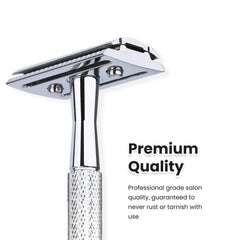 Lames en acier inoxydable Keropy, ensemble de 10 pour des rasages nets.