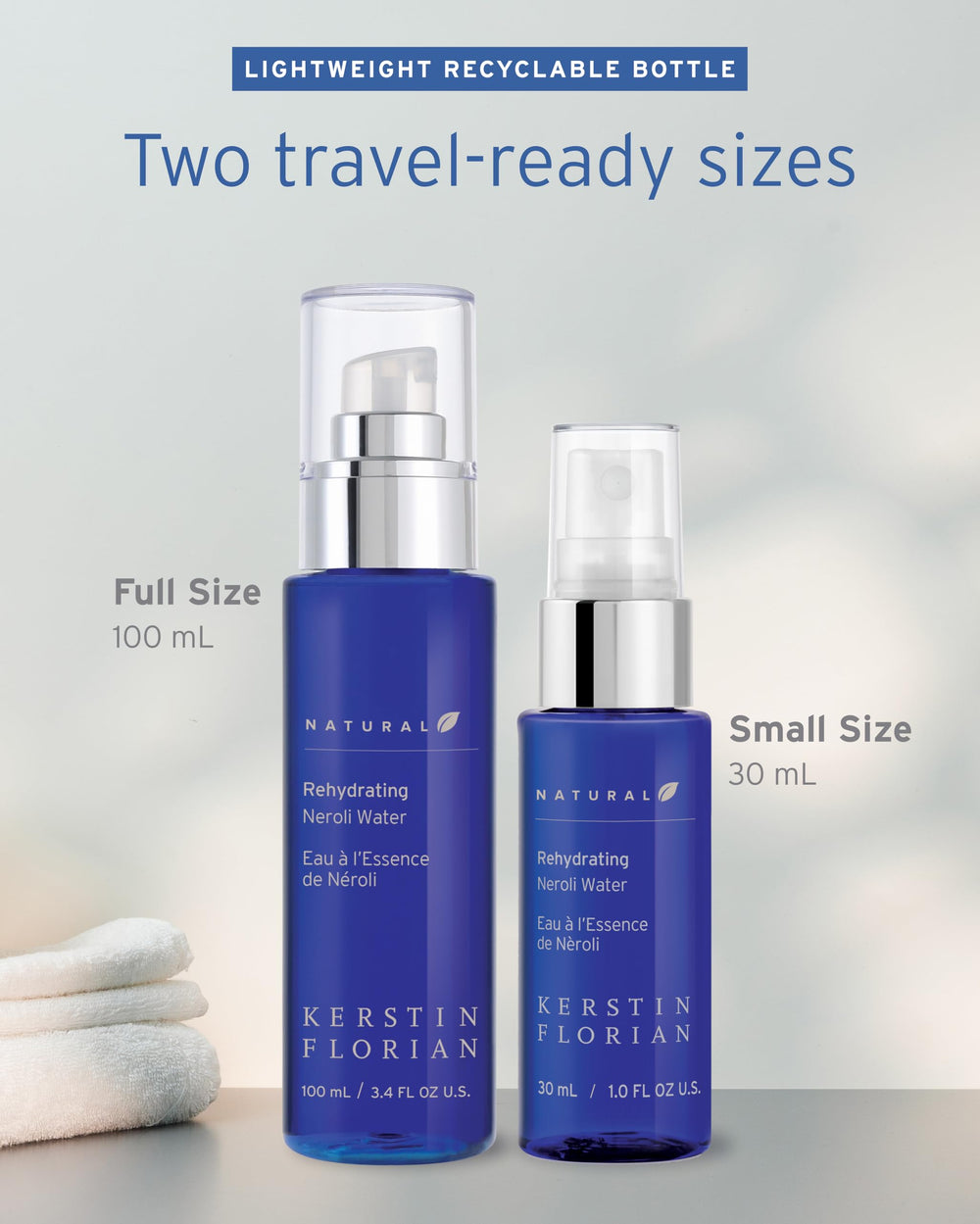 Probiotiques et peptides dans la brume visage Kerstin Florian.