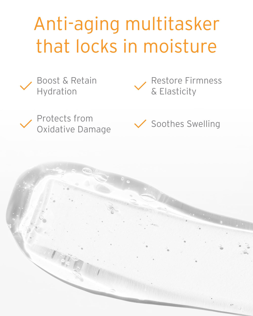 Texture soyeuse du sérum Kerstin Florian pour une peau plus douce.