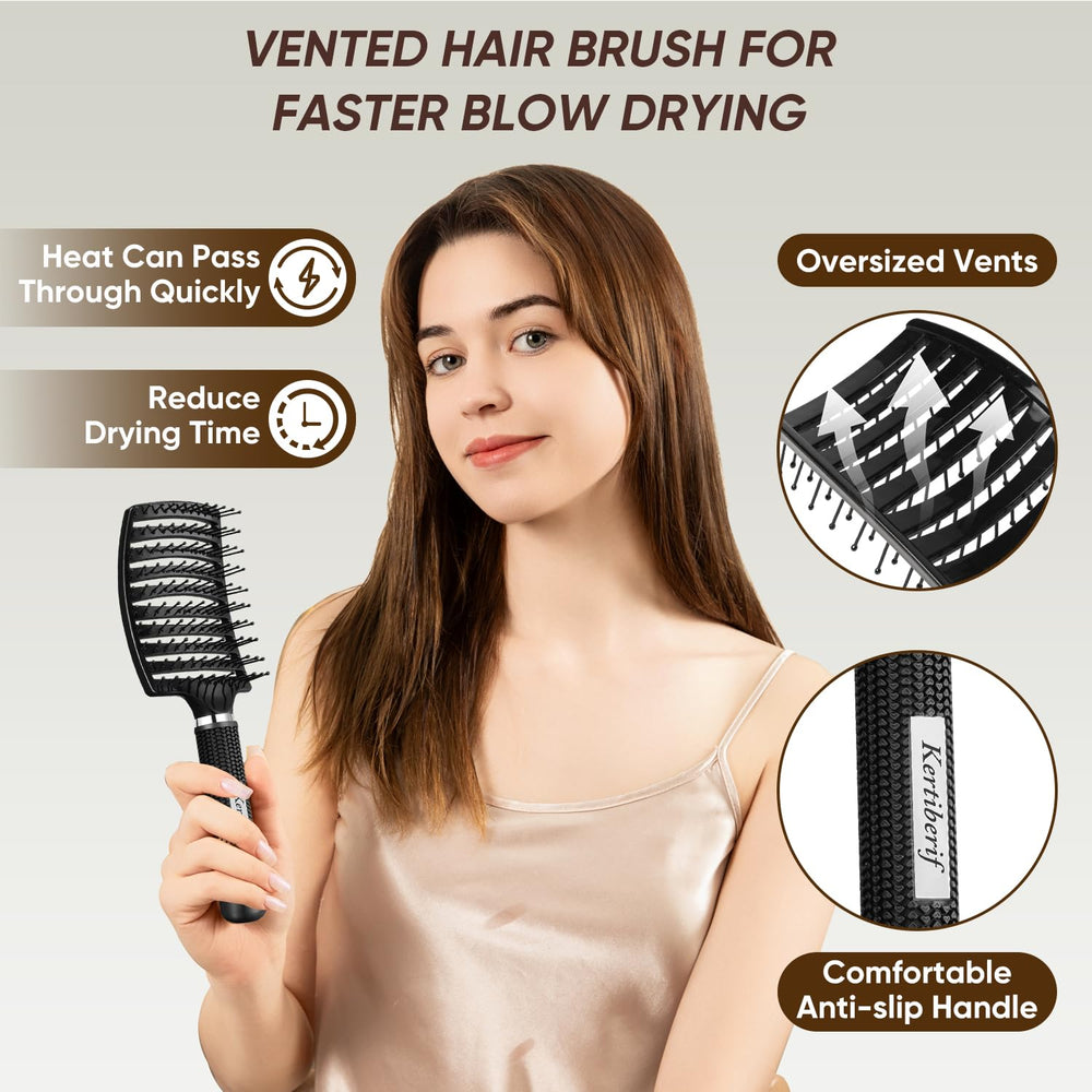 Brosse ergonomique Kertiberif – poignée anti glisse pour brossage stable.
