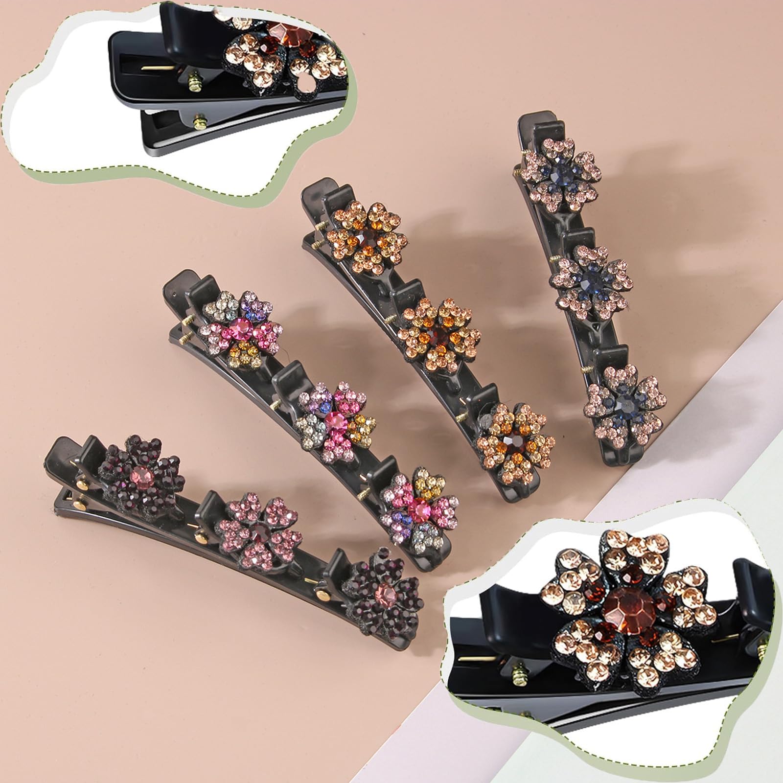 Barrette KERYALELA mariage-soirée, élégante pour occasions spéciales.