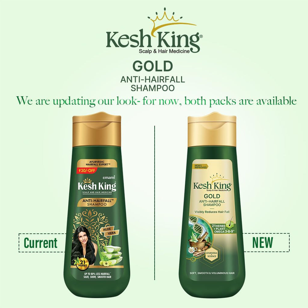 Étiquette et emballage du Shampoing Kesh King, design apaisant.