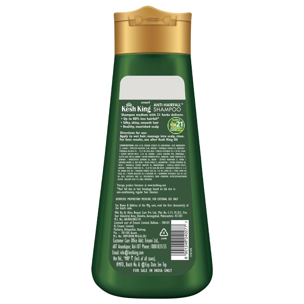 Cheveux nourris et démêlés grâce au Shampoing Kesh King.