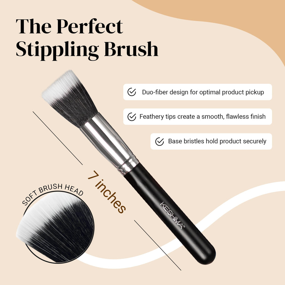 Brosse Keshima duo-fibre, finition homogène et soignée.