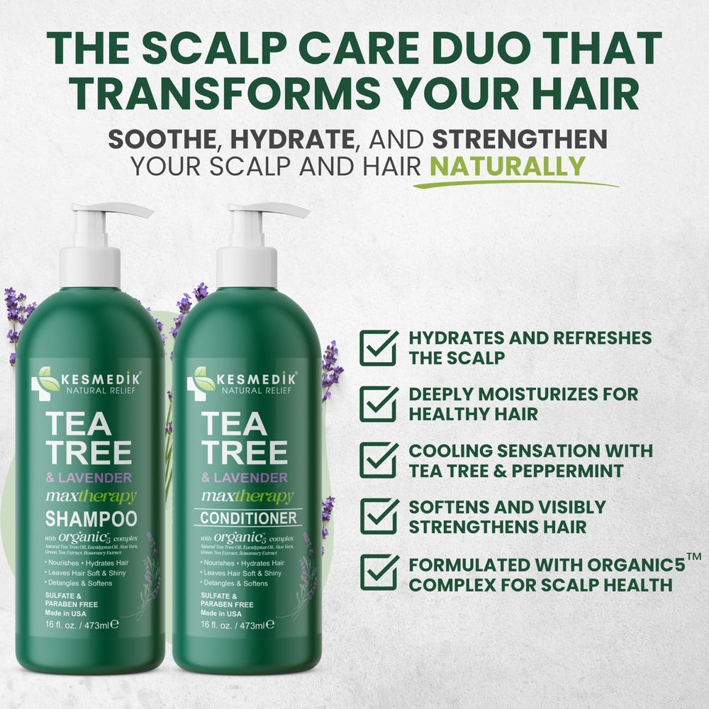 KESMEDIK après-shampoing tea tree lavande: soin démêlant et nourrissant pour les longueurs