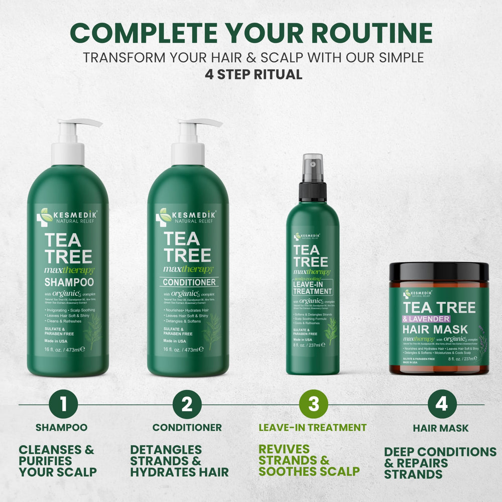 KESMEDIK Tea Tree Rosemary Leave-In: huile-arbre-a-the-extraits-botanique.