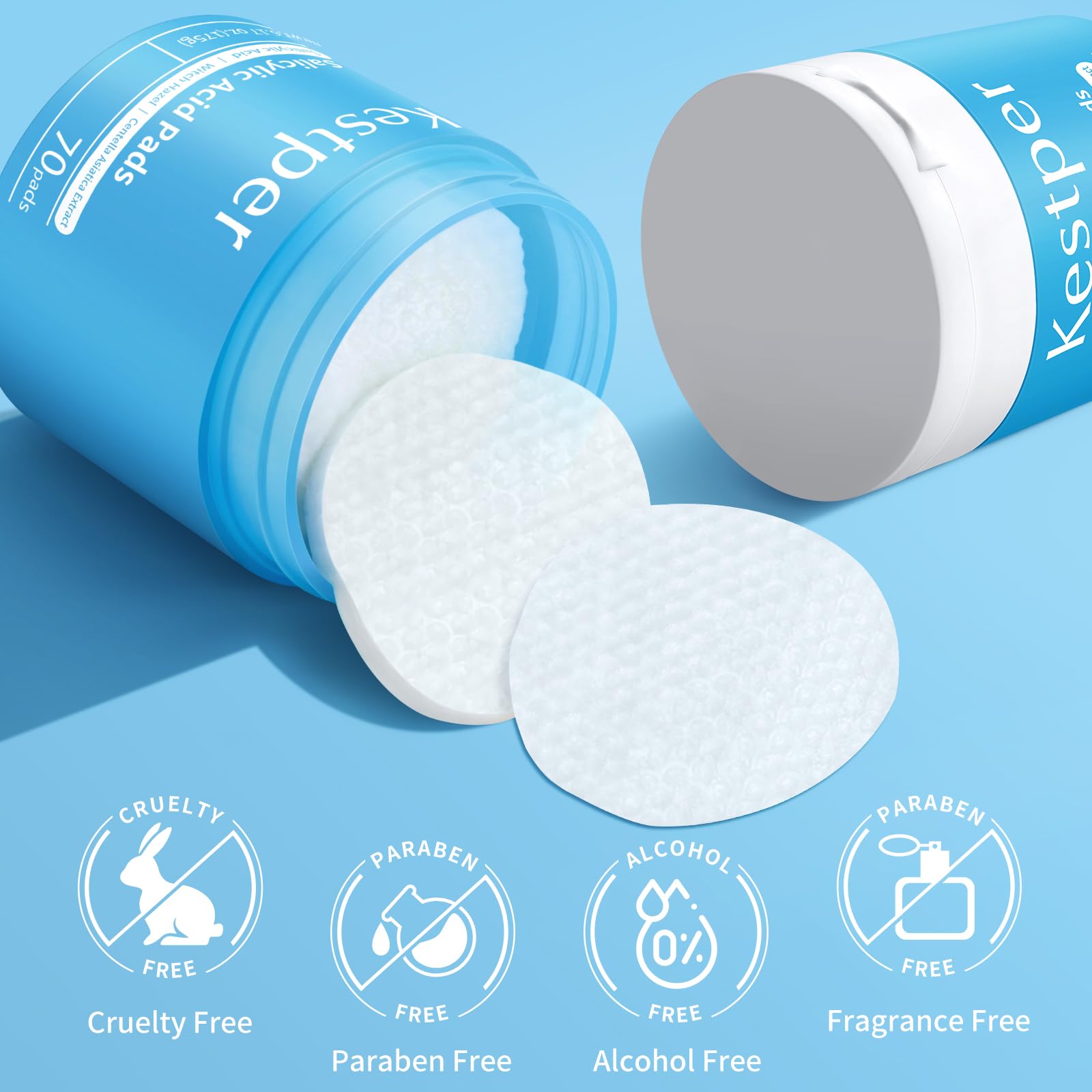 Pads pré-imprégnés Kestper pour une routine rapide et efficace