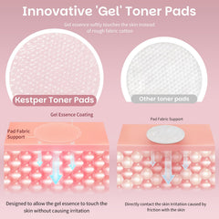 kestper peptide complexe anti-rides pad visage agit en douceur sur les rides.