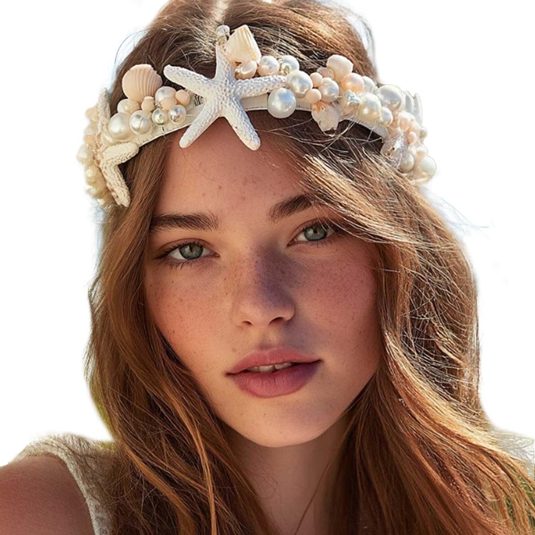 Kesvb accessoire cheveux sirène, portable et élégant pour robe de plage.
