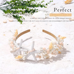 Kesvb couronne etoile-de-mer, ajout élégant pour fêtes et cosplay.