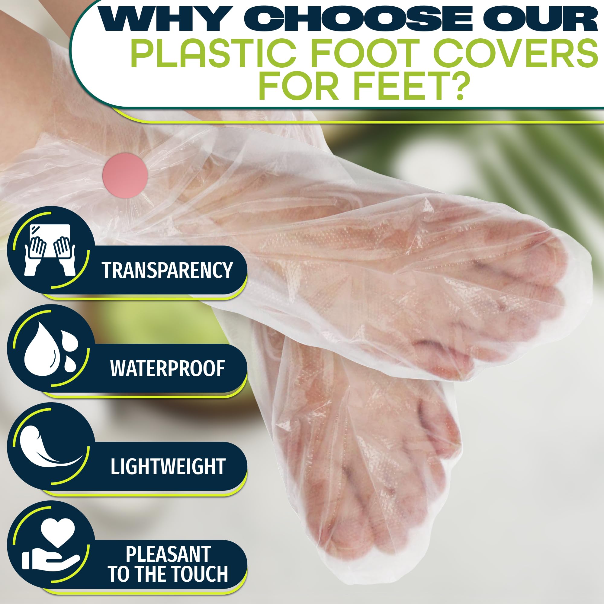 Ketar couvre-pieds plastique transparent pour utilisation confortable à domicile.