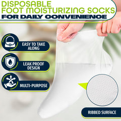 KETAR sachets pieds plastiques: enveloppe etanche pour soin hydratant.