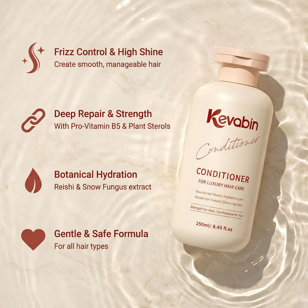 Ingrédients botaniques Kevabin : biotine et caféine pour fortifier visiblement.