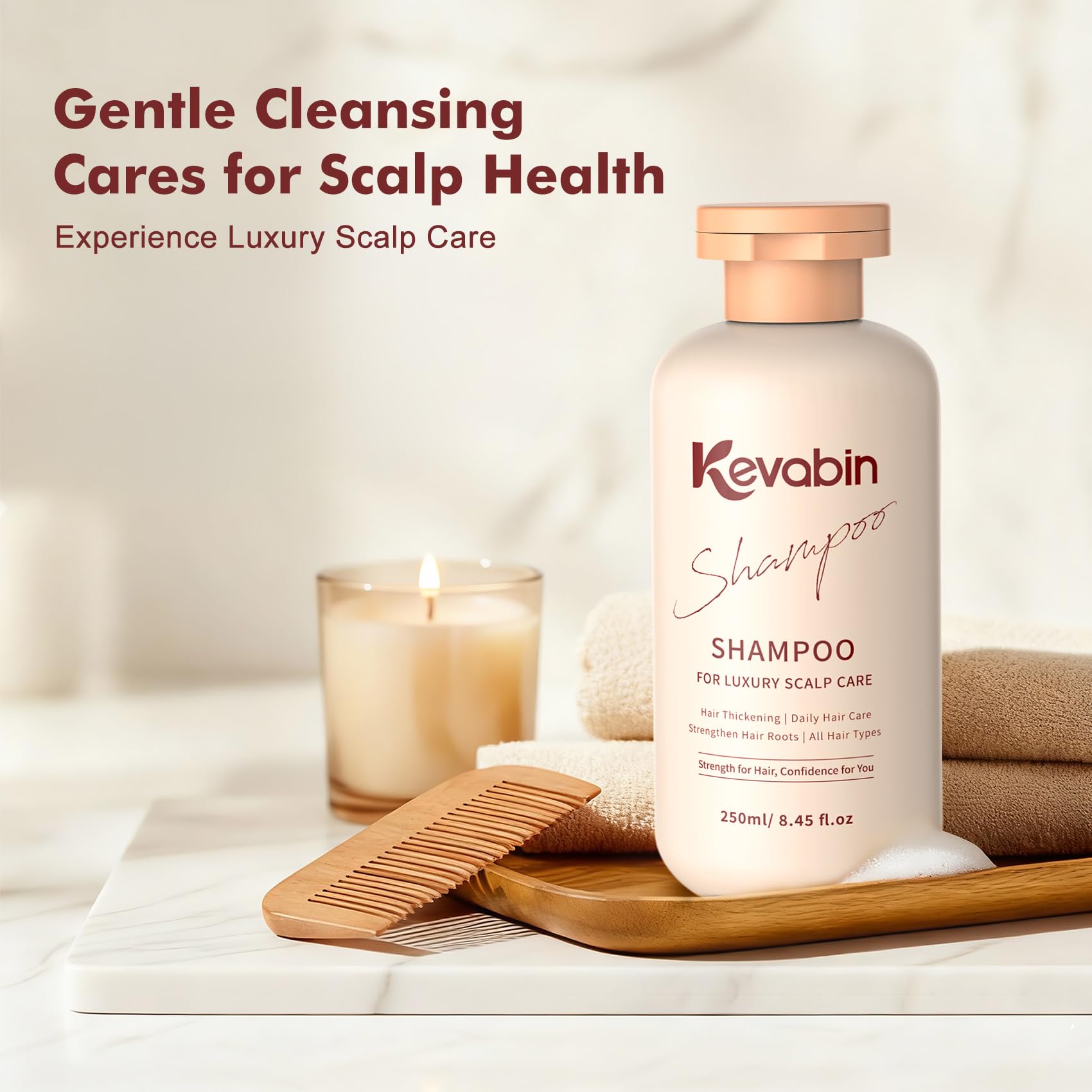 Kevabin Shampoing Biotine Gingembre Ingrédients, nutriments pour cheveux sains