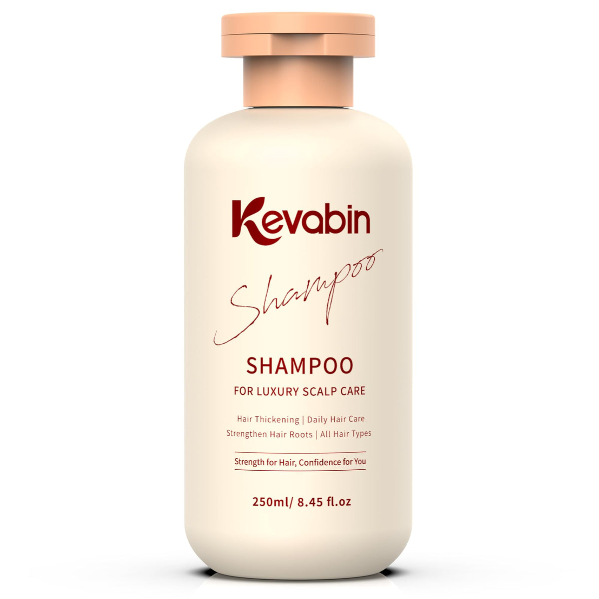 Kevabin Shampoing Croissance Cheveux Flacon, stimule les racines et donne du volume