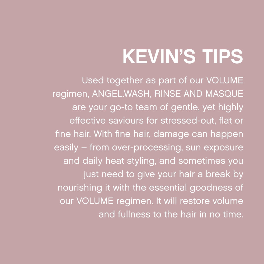 Sans sulfates ANGEL.RINSE, soin respectueux des cheveux