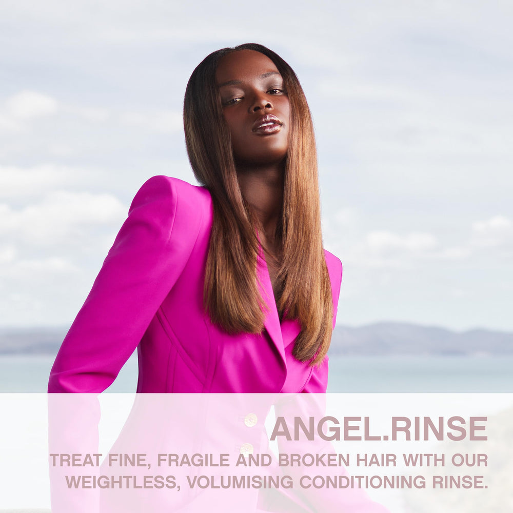 ANGEL.RINSE texture crèmeuse, nourrissante sans alourdir les cheveux fins