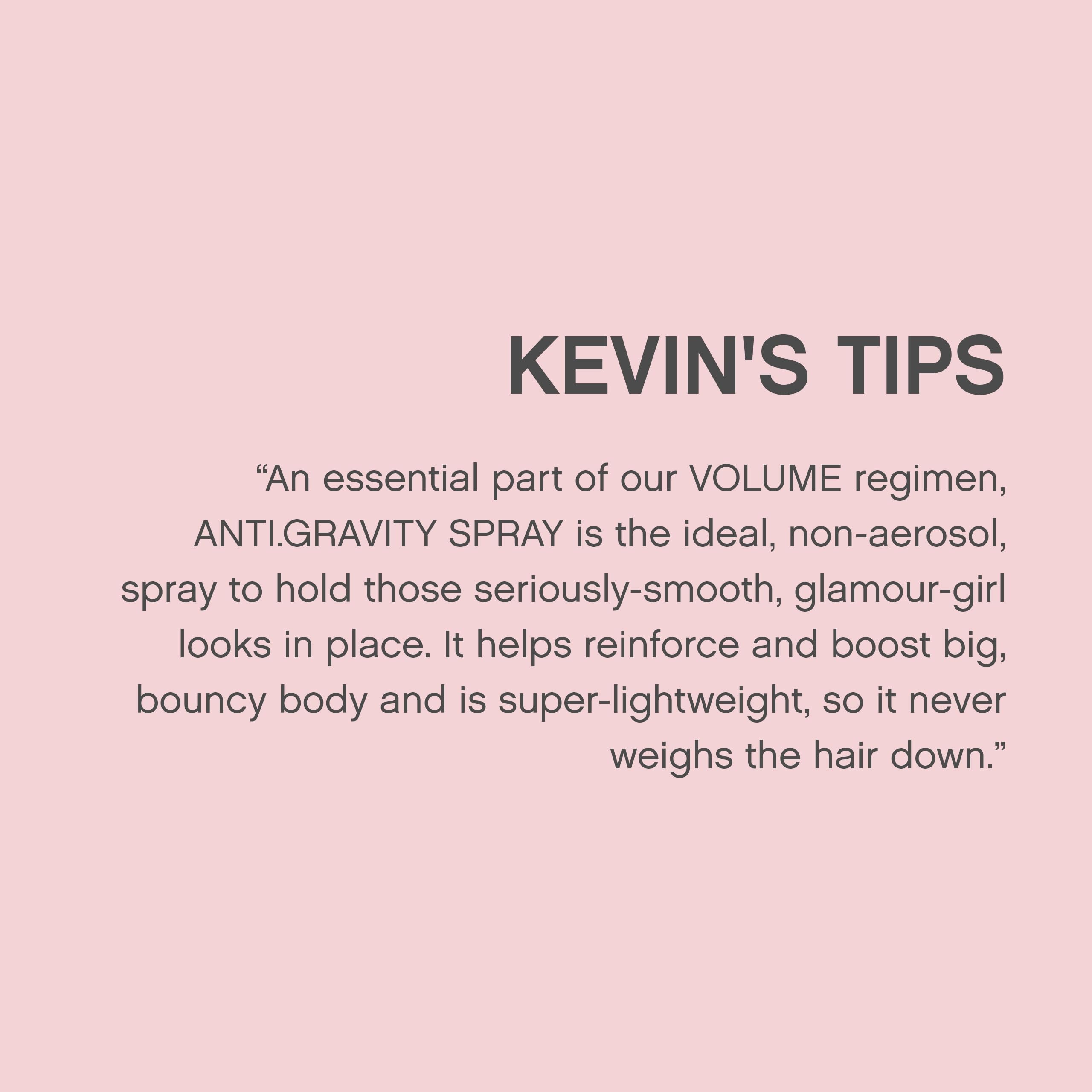 KEVIN.MURPHY ANTI.GRAVITY.SPRAY sans sulfates ni parabènes pour routine douce