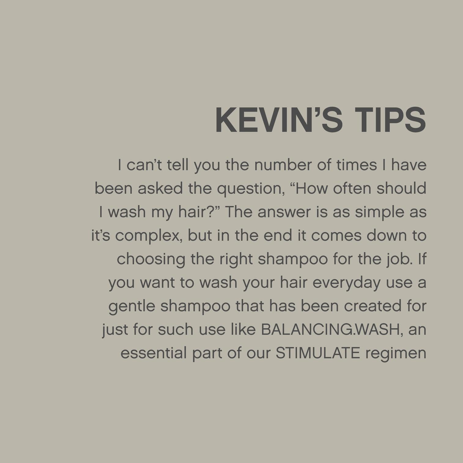 KEVIN.MURPHY Balancing.Wash, parfum frais pendant le lavage, expérience sensorielle.