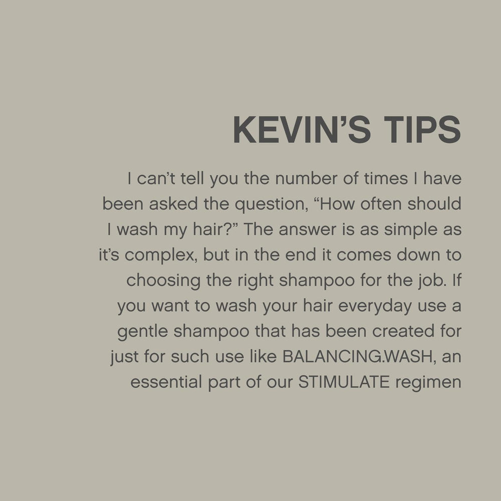 KEVIN.MURPHY Balancing.Wash, parfum frais pendant le lavage, expérience sensorielle.