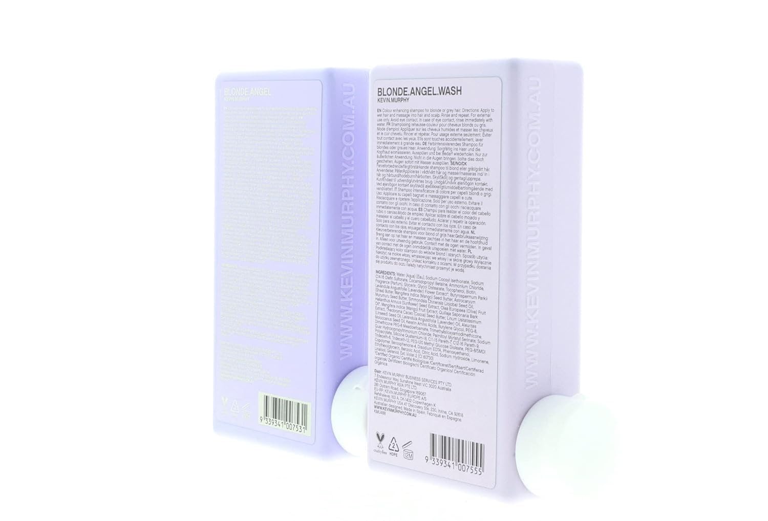 KEVIN.MURPHY Blonde.Angel packaging sans cruauté — emballage respectueux de l’environnement