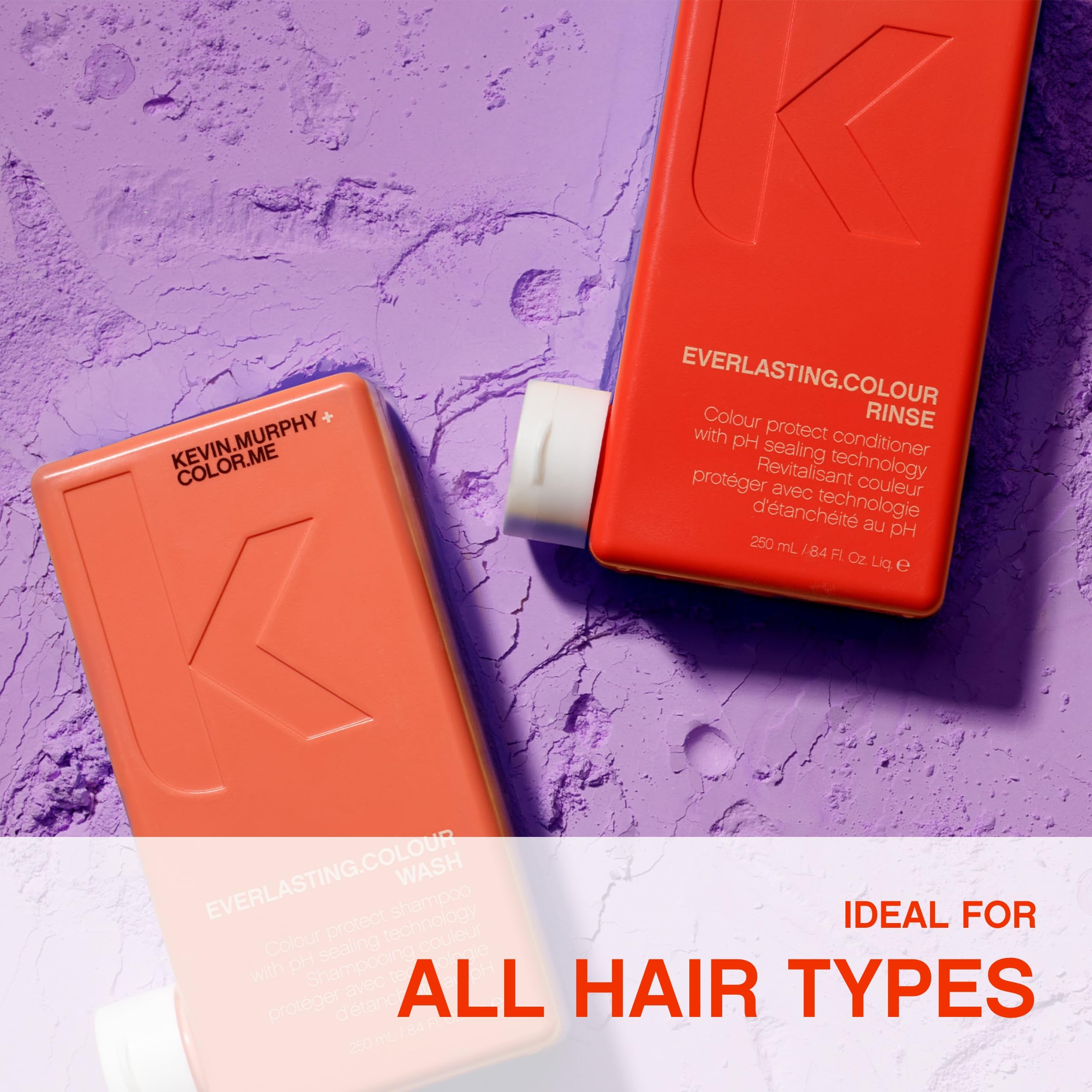 KEVIN.MURPHY EVERLASTING.COLOUR RINSE – Formule acide équilibrée pour un fini souple.