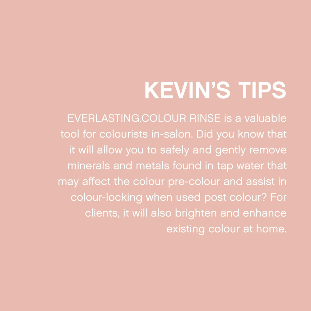 KEVIN.MURPHY EVERLASTING.COLOUR RINSE – Sans sulfates ni parabènes pour cheveux colorés.