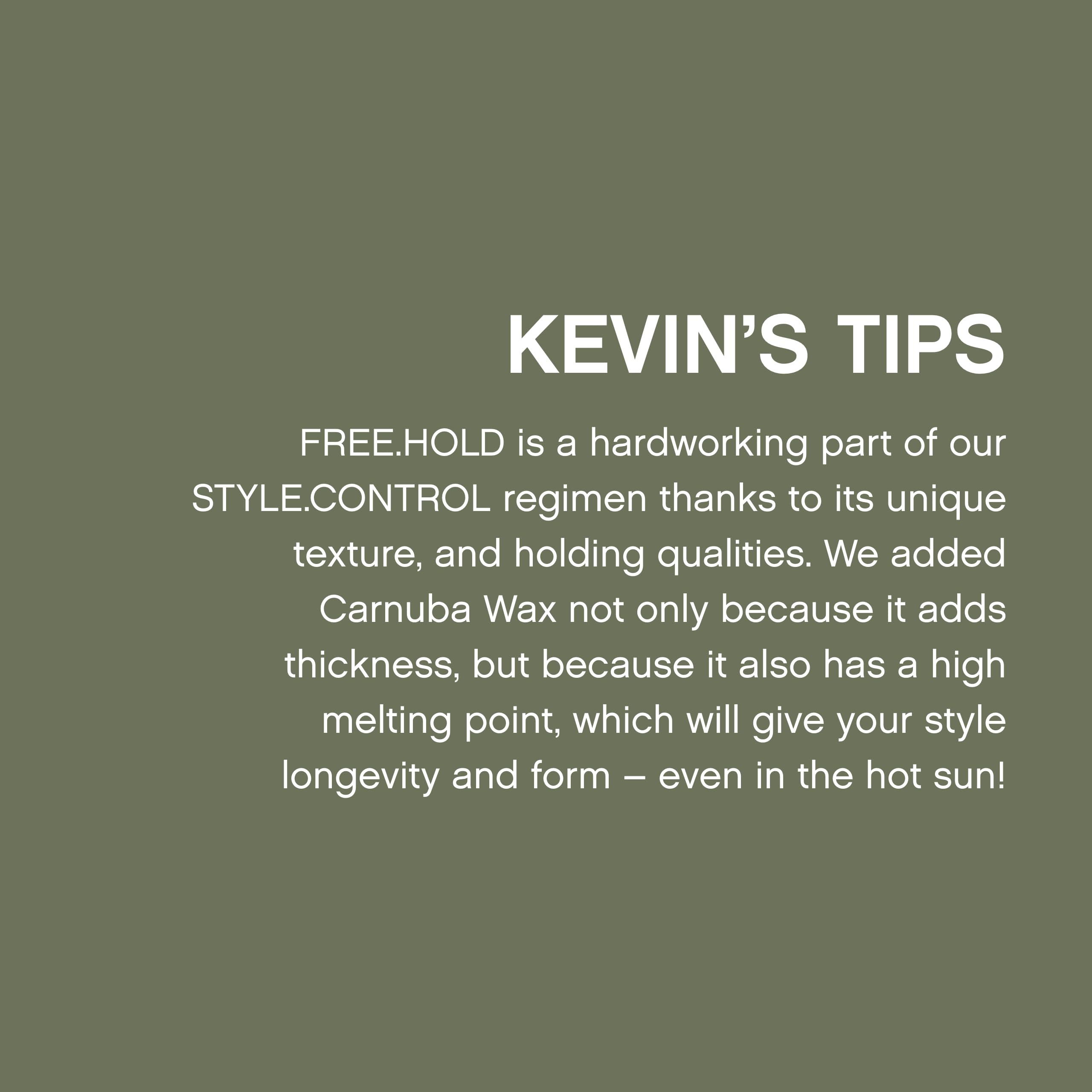 KEVIN.MURPHY FREE.HOLD lubrification cuir-chevelu et soin
