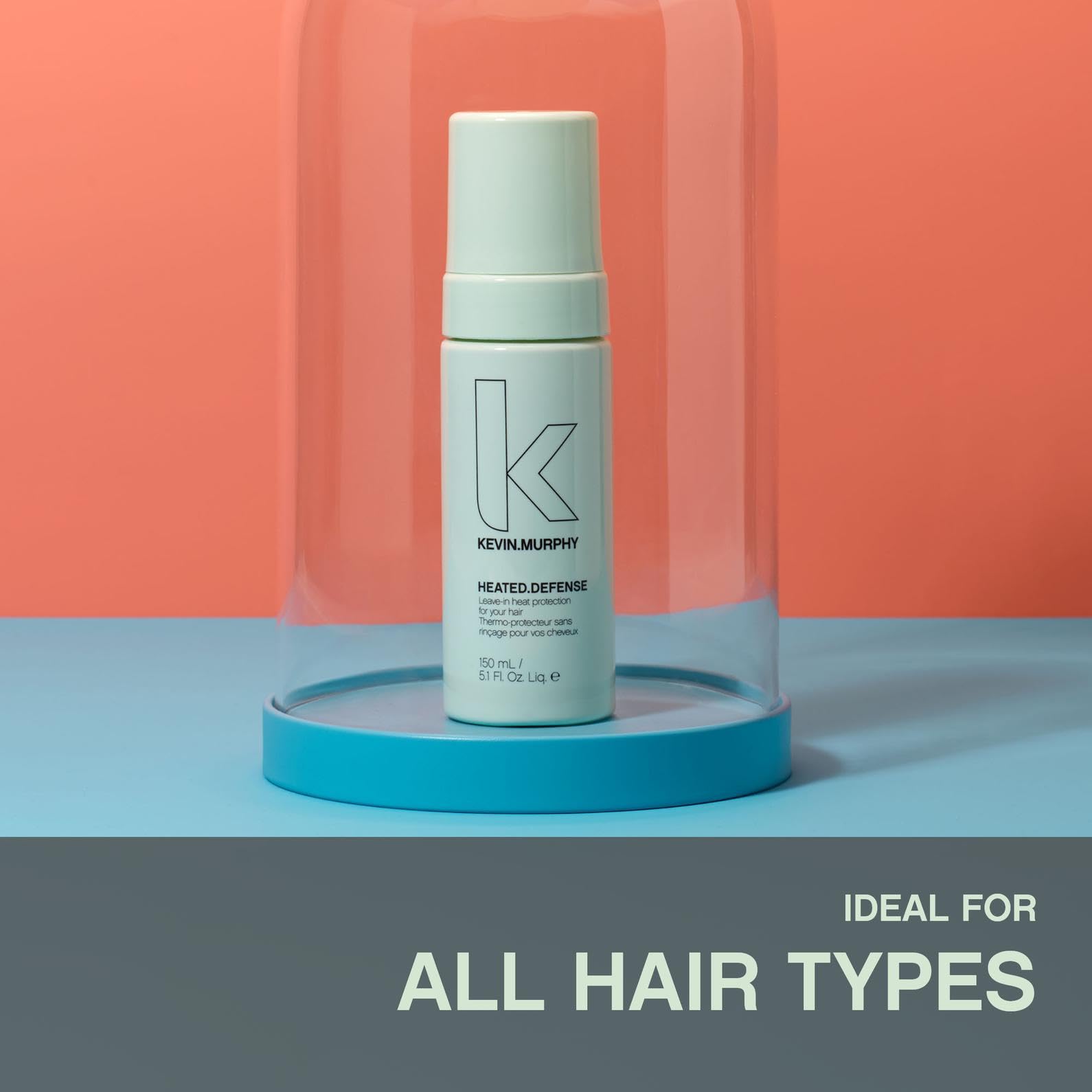 KEVIN.MURPHY Heated.Defense : avant/après cheveux protégés par la mousse.