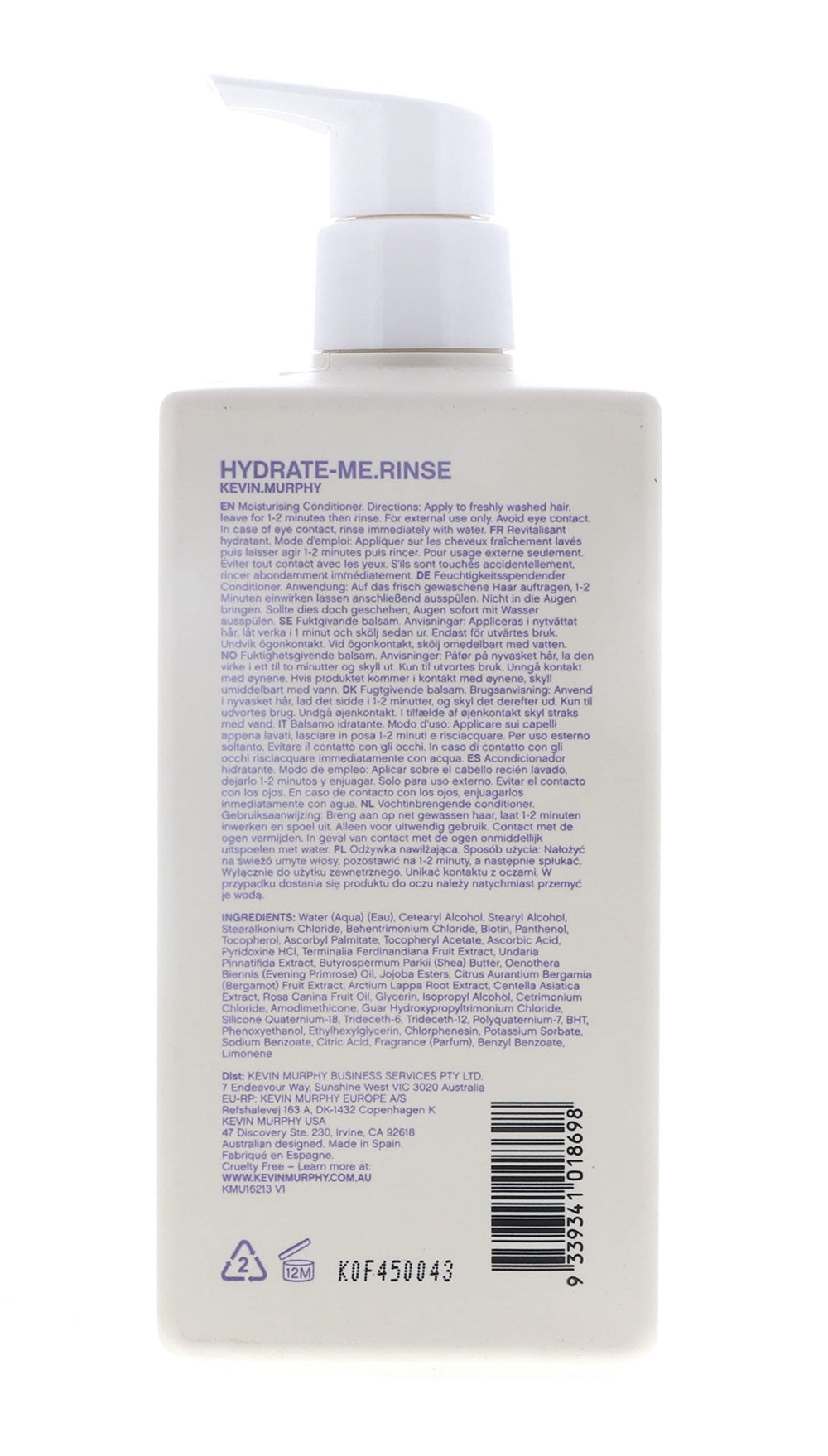 Cheveux après lavage avec Hydrate Me Rinse, toucher soyeux et démêlage facilité.