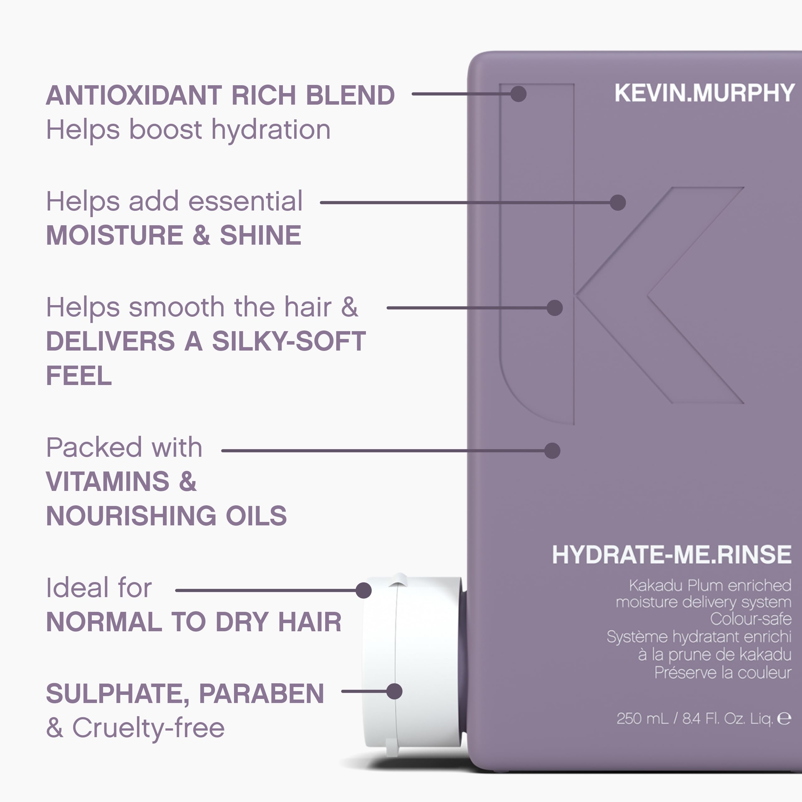 Cheveux après Hydrate-Me.Rinse, résultat hydraté et éclatant