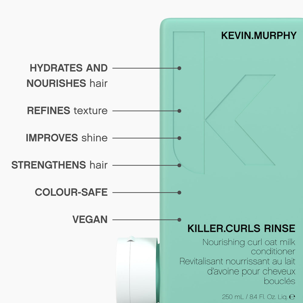 KEVIN.MURPHY Killer.Curls RINSE cheveux brillants après chaque utilisation.