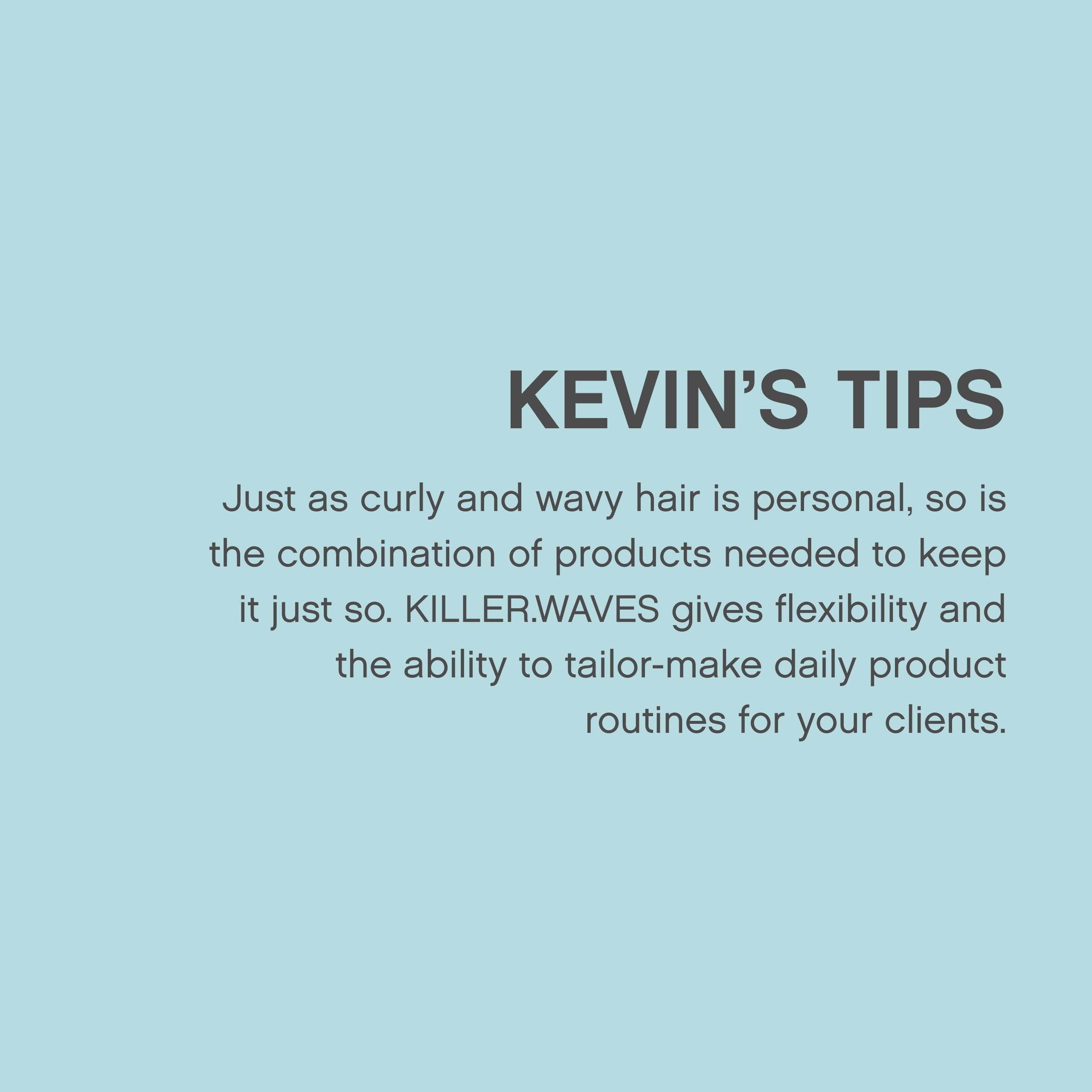 KEVIN.MURPHY Killer.WAVES, utilisation quotidienne simple pour cheveux ondulés.