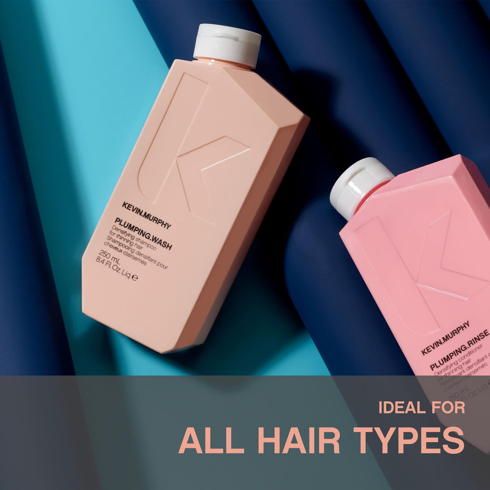 KEVIN.MURPHY PLUMPING.WASH — cheveux fins mieux préparés au coiffage après rinçage.