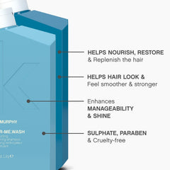 KEVIN.MURPHY Repair.Me Texture veloutée et cheveux brillants après lavage.